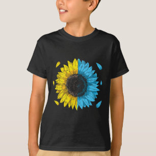 T-shirt Drapeau ukrainien Symbole Tryzub Amour Soutien Ukr