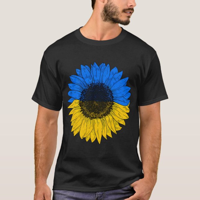 T-shirt Drapeau ukrainien Tournesol Drapeau ukrainien (Devant)