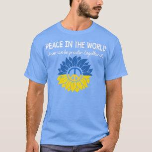 T-shirt Drapeau ukrainien tournesol, Paix dans le monde, S
