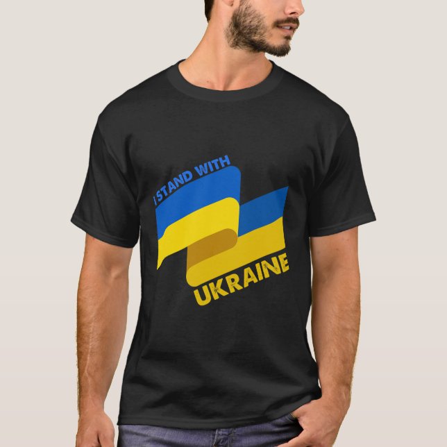 T-shirt Drapeau ukrainien Ukraine 6  (Devant)