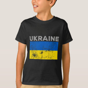 T-shirt Drapeau ukrainien vintage ukrainien Fierté 11