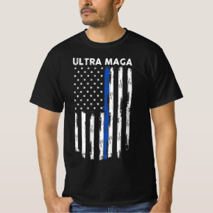 T-shirt Drapeau Ultra Maga US Fier Ultra Maga