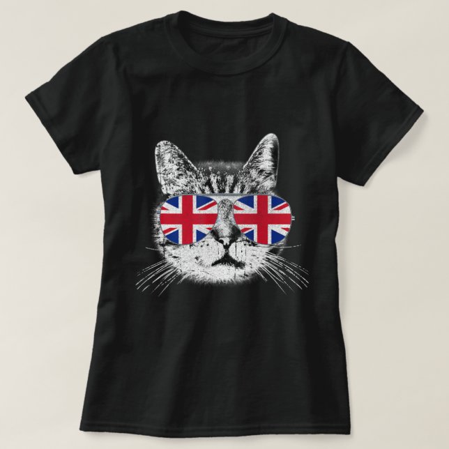 T-shirt Drapeau Union Jack anglais Angleterre Amoureux des (Design devant)