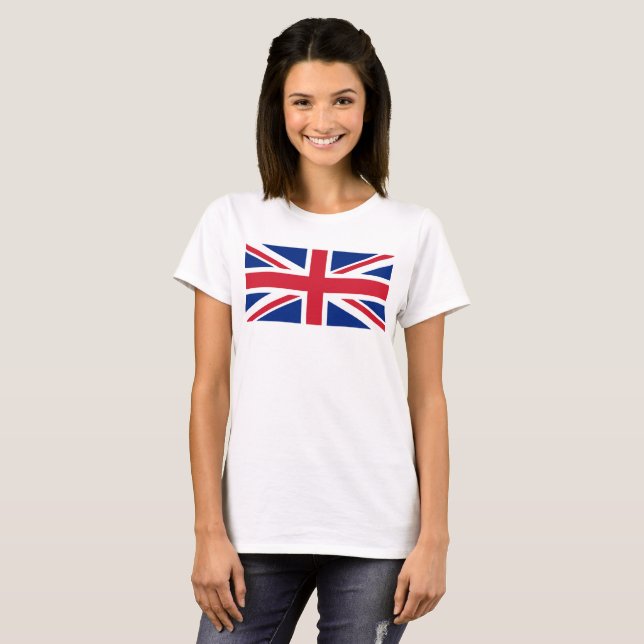 T-shirt Drapeau Union Jack britannique 1:2 échelle (Devant entier)