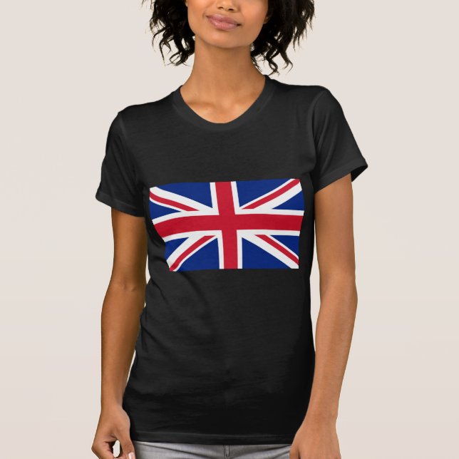 T-shirt Drapeau Union Jack du Royaume-Uni - Version authen (Devant)