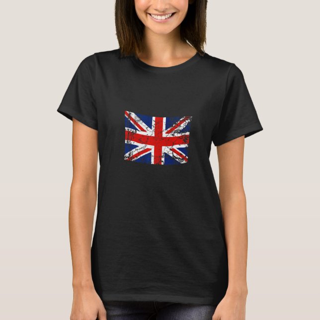 T-shirt Drapeau Union Jack Londres Royaume-Uni Angleterre  (Devant)