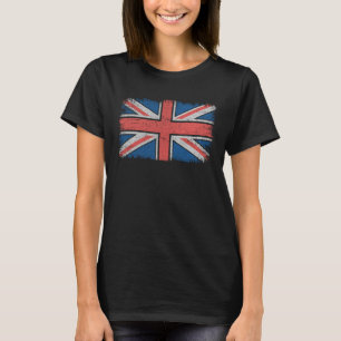 T-shirt Drapeau Union Jack vintage Angleterre Partie de la