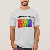 drapeau United We Stand Pride avec poing 3D