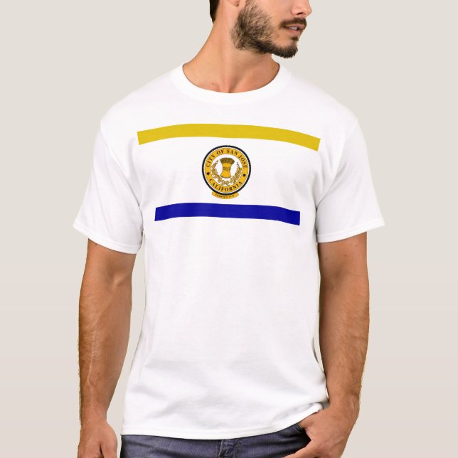 T-shirt Drapeau urbain de San Jose (Devant)