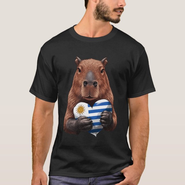 T-shirt Drapeau Uruguay Fierté Uruguayenne (Devant)