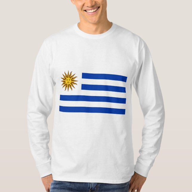 T-shirt Drapeau uruguayen (Uruguay) (Devant)