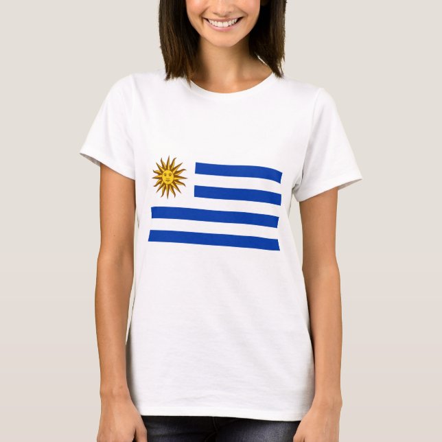 T-shirt Drapeau uruguayen (Uruguay) (Devant)