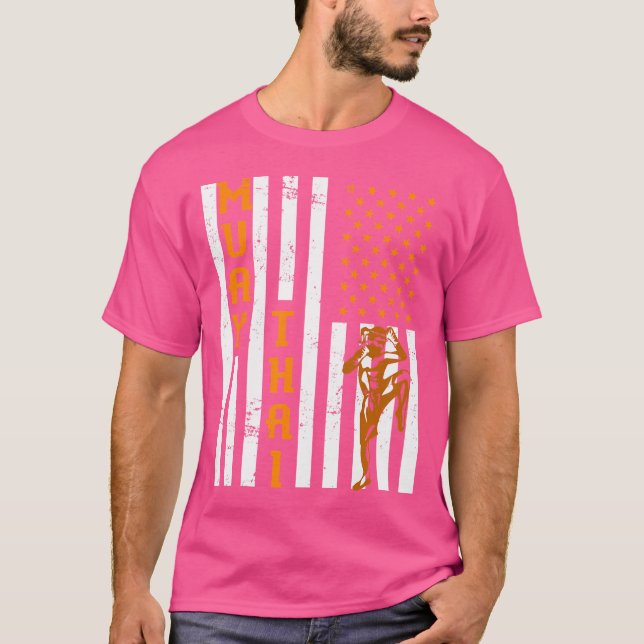 T-shirt Drapeau US Muay Thai (Devant)