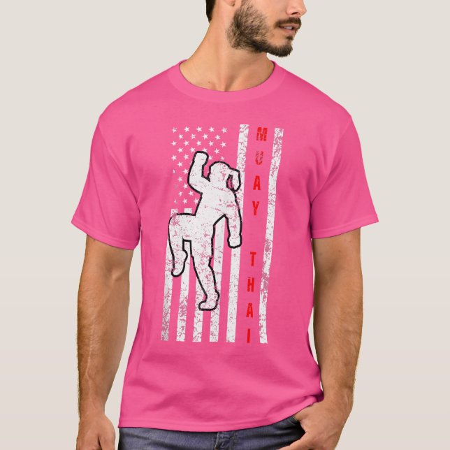 T-shirt Drapeau US Muay Thai (Devant)