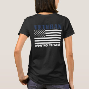 T-shirt Drapeau US - Vétérinaire MARINE BLUE - À Porter
