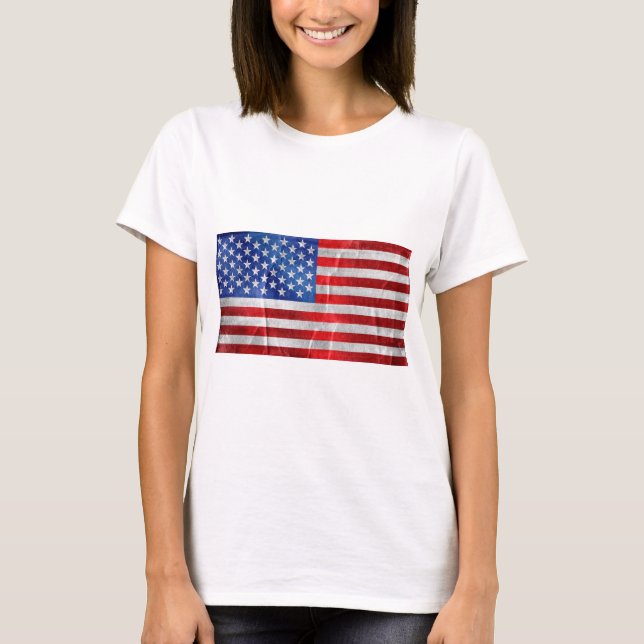 T-shirt drapeau usa (Devant)