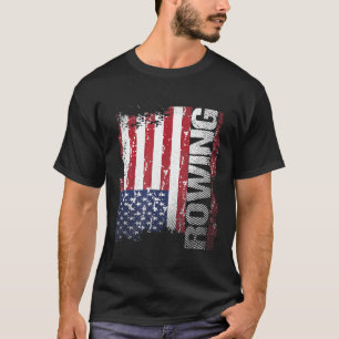 T-shirt Drapeau USA Aviron 1