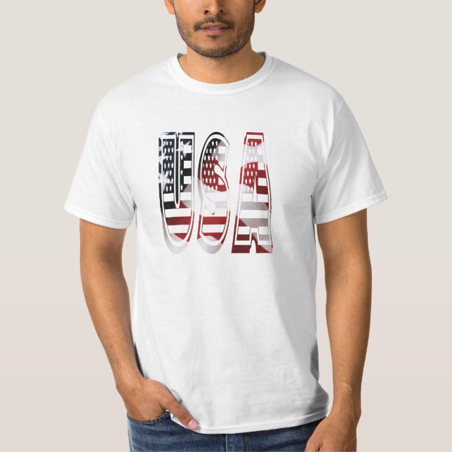 T-shirt Drapeau USA Fabuleux couleurs (Devant)