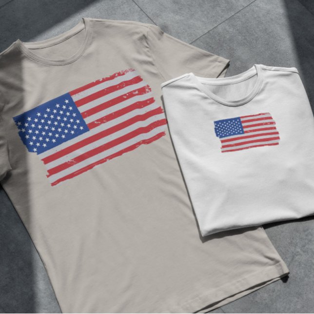 T-shirt Drapeau Usa Grunge (Créateur téléchargé)
