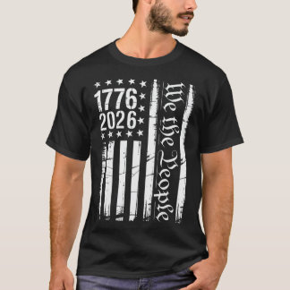 T-shirt Drapeau Usa Histoire Patriotique 1776 2026 250e An