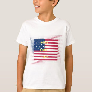 T-shirt Drapeau USA "Home Sweet Home" Art Imprimer