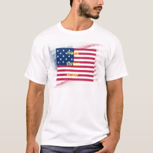 T-shirt Drapeau USA "Home Sweet Home" Art Imprimer