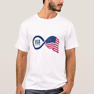 T-shirt Drapeau USA Infini
