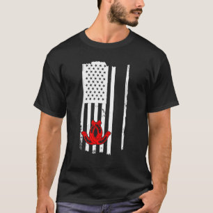 T-shirt Drapeau USA Lancer de fer à cheval