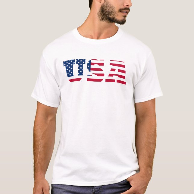 T-shirt Drapeau USA  Patriotique (Devant)