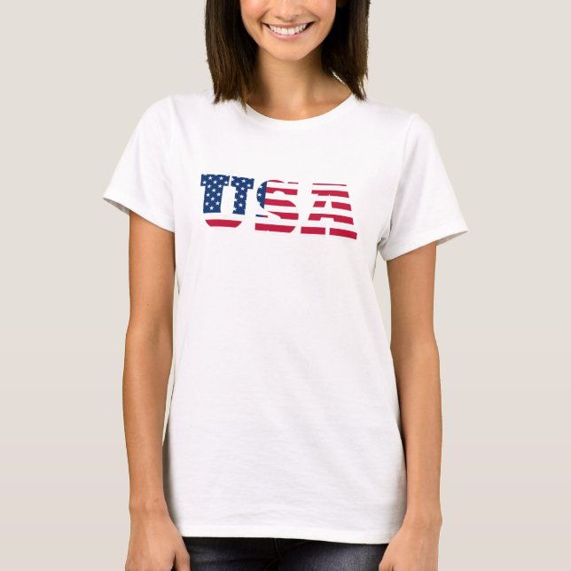 T-shirt Drapeau USA  Patriotique (Devant)