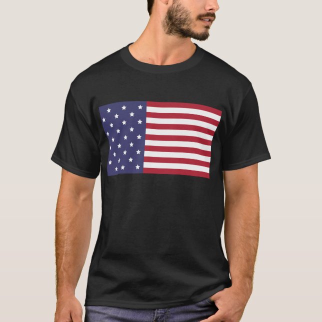 T-Shirt Drapeau USA - Tee Patriotique American Pri (Devant)