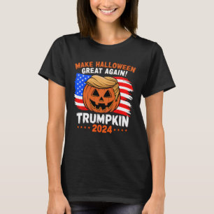 T-shirt Drapeau Usa Trumpkin 2024 Halloween faire Hallowee