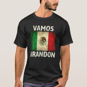T-shirt Drapeau Vamos Brandon Let's Go Brandon Vintage Mex