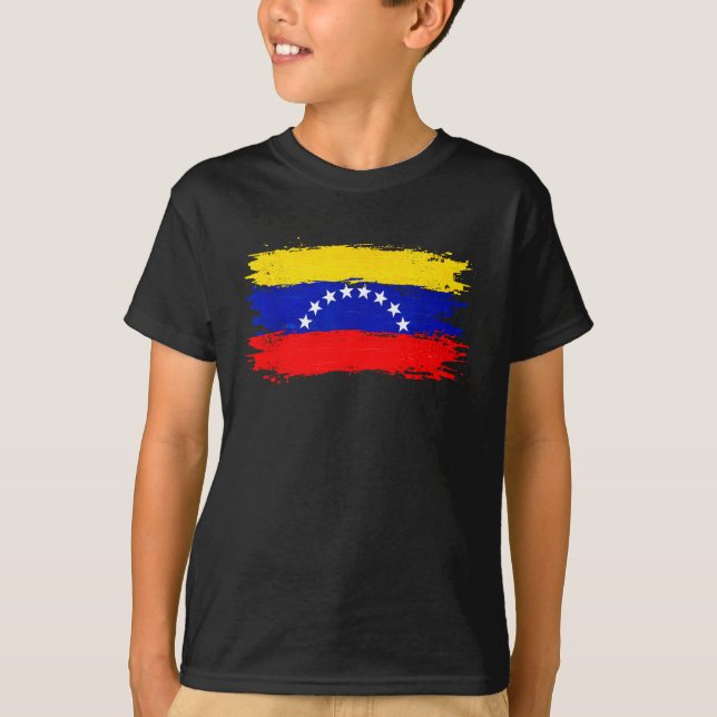 T-shirt Drapeau Venezuela 2026 Libre Paix  (Devant)
