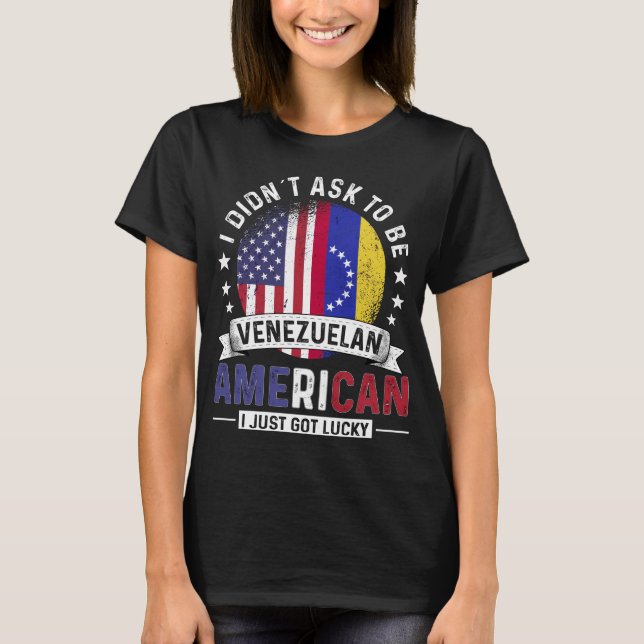 T-shirt Drapeau vénézuélien américain Fierté vénézuélienne (Devant)