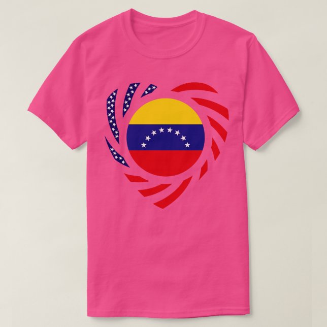 T-shirt Drapeau vénézuélien du Patriot Multinational Améri (Design devant)