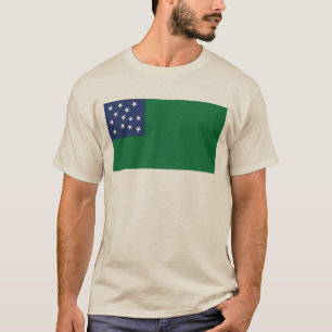 T-shirt Drapeau vert de garçons de montagne