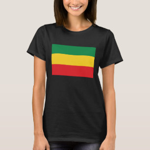 T-shirt Drapeau vert, or (jaune) et rouge