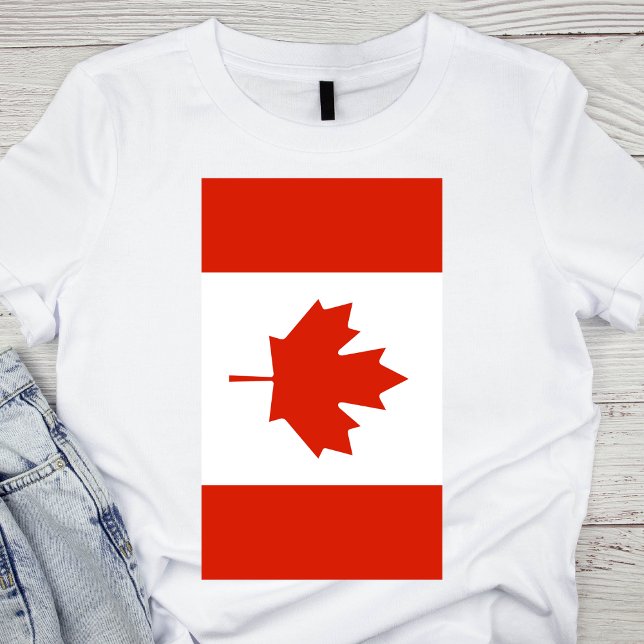 T-shirt Drapeau vertical du Canada (Créateur téléchargé)