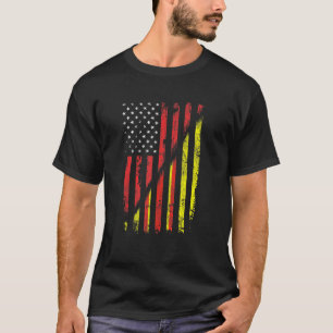 T-shirt Drapeau vietnamien américain style rétro Usa Vietn