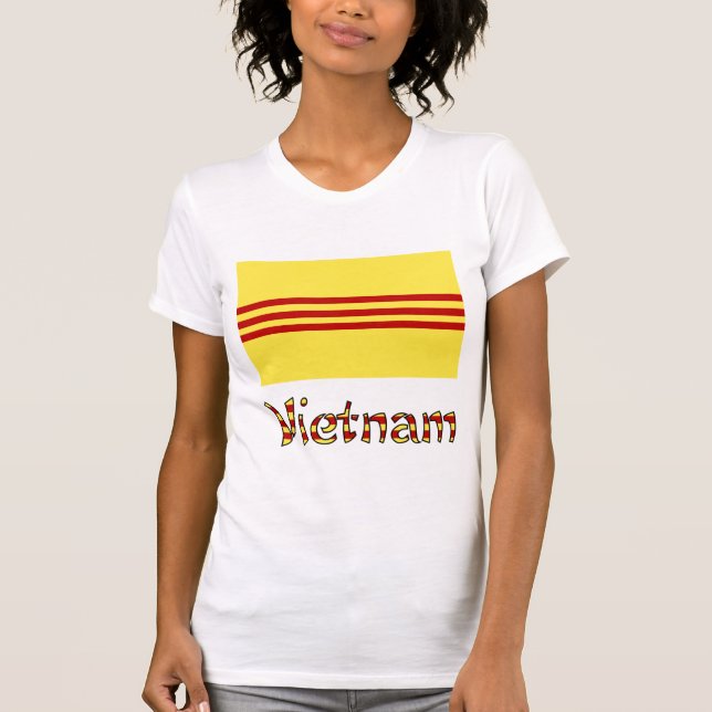 T-shirt Drapeau vietnamien et sud-vietnamien (Devant)