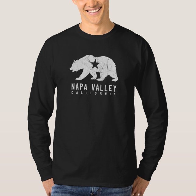 T-shirt Drapeau vinicole de Californie Napa (Devant)