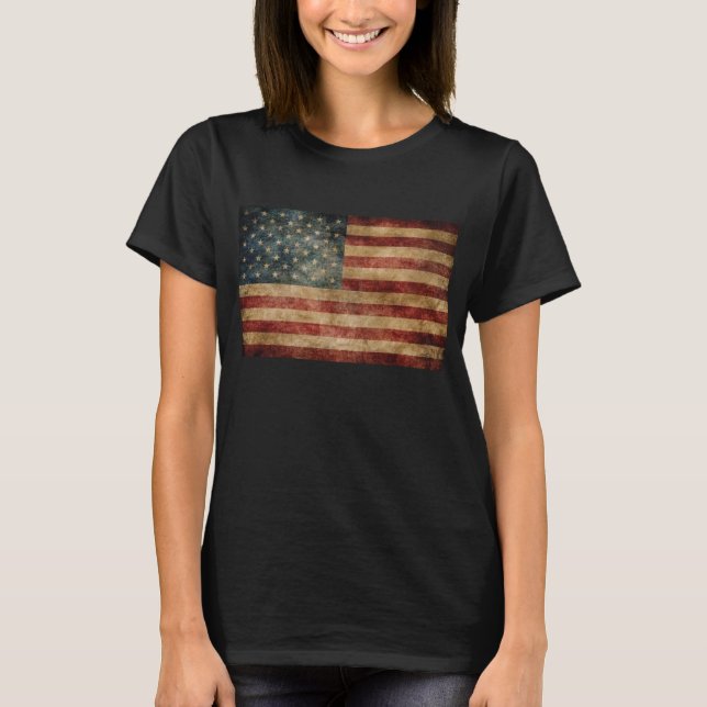 T-shirt Drapeau vintage (Devant)