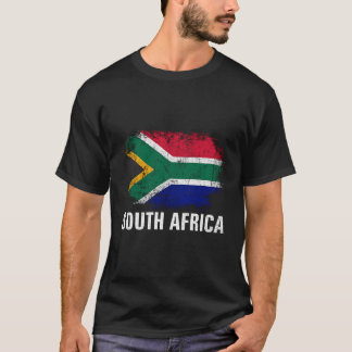 T-shirt Drapeau vintage Afrique du Sud pour cadeau sud-afr