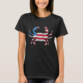T-shirt Drapeau Vintage américain