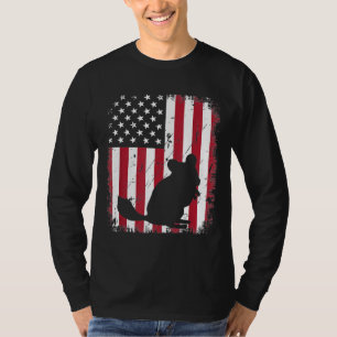T-shirt Drapeau Vintage américain Amoureux des animaux 4 j