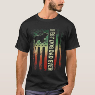T-shirt Drapeau vintage américain Meilleur Cocker Chien Es