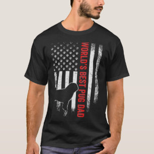 T-shirt Drapeau vintage américain Mondes meilleur Carlin P