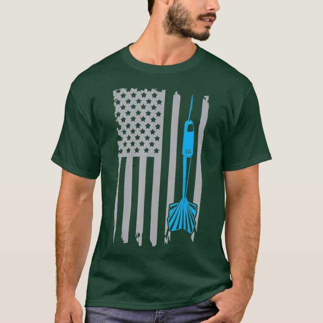 T-shirt Drapeau vintage American Drapeau Graphic Tee (Devant)