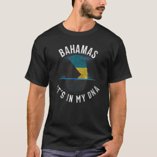 T-shirt Drapeau vintage Bahamas Il Dans Mon Dna Bahamian